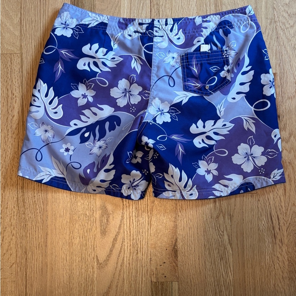Women’s Reversible Board Shorts by Olea Surfboards Sz 6 Blue & Floral